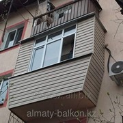Утепление балкона с выносом в Алматы фото