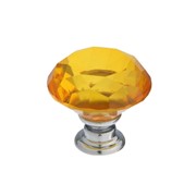 Ручка кнопка CAPPIO, цвет золото 'Алмаз', стеклянная, d30 мм фото