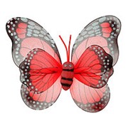 Карнавальные крылья Бабочка, для детей, цвет красный
