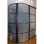 Шкафы-купе с радиусными дверями фото