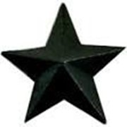 Звезда 20 мм черного цвета фото