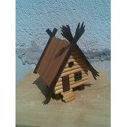 Декоративные деревянные домики. фото