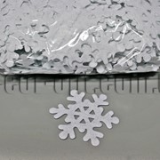 Фетровые заготовки-снежинки белые 6,5см 100 шт 570853 фото