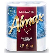 Туалетная бумага ALMAX DELICATE 2-сл БЕЛАЯ (4рул/упак) (16упак/пак)