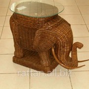 Угловой столик со стеклом LK 50 Elephant фото