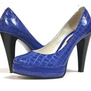 Туфли женские синие фото