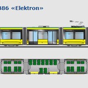 7 Sektionsstraßenbahn T7B86 «Еlektron» фото