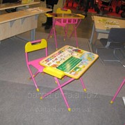 Набор детской складной мебели №1 Глобус розовый