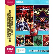 Картридж для Sega 6в1 BARE KNUCKLE 3 /RAMBO 3 /BATTLE TOADS 1,2+.. фото