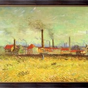 Картина Фабрики в Аснерис, вид с Квай де Клиши, Винсент ван Гог фото