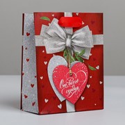 Пакет ламинированный вертикальный «От всего сердца», S 12 × 15 × 5,5 см