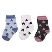 Носки Minene Набор детских носочков в подарочной упаковке, Mi sweetheart socks 3 пары, звездочки