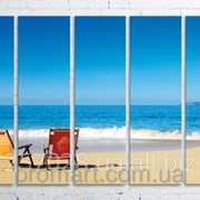 Модульна картина на полотні Морський пляж код КМ100150(150)-001 фотография
