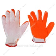 Перчатки рабочие Вампирки оранж., стрейч с резиновым покрытием (12 шт.) №416808