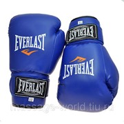 Боксерские перчатки Everlast (6-12oz,синий, DX) фотография