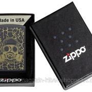 Зажигалка Zippo Skull Gas Mask, покрытие Black Matte, латунь/сталь, черная, матовая, 38x13x57 мм фотография