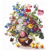 Набор для вышивания крестиком Алиса 2-23 “Поэзия цветов: Благоухание лета“ 37см.*32см. фото