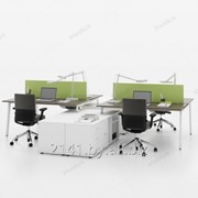 Коллекция мебели для персонала МАТРИКС (4 рабочих места) фото