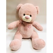 Мягкая игрушка плюшевый медведь с бантом 80 см коричневый фотография