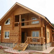 Строительство канадских домов из карпатского дикого сруба в Украине. Акция - 1350 грн. за м² по стене. фото