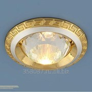 Точечный светильник 867A PS/G перл. серебро/золото