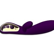 Вибратор Doreen с функцией музыкальной вибрации двойной фиолетовый 21 см фото