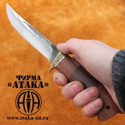 Нож “Форель“ из кованой стали 95Х18 со следами ковки от молота фото