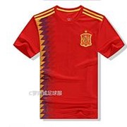 Домашняя игровая футболка сборной Испании по футболу на чемпионат мира 2018 года (Размер одежды: 48 размер фотография