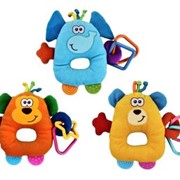 Развив.игр. Погремушка Африка, с прорезывателем, в ассорт. фото