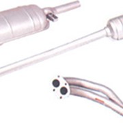 Глушители выпуска газов основной и дополнительный, труба приемная (ВАЗ 2101, 2106) фото
