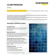 Панели солнечные LS200 - чешское производство. Цена от 1.6 EUR / Wp. Технические данные и прайслист на нашем сайте фото