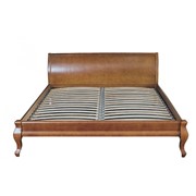 Кровать с выгнутой спинкой Диарсо из натурального дерева