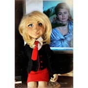 Портретная куколка по фото Ириша. Подарок на день рождения!!! фото