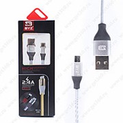 USB Кабель BYZ BL-683 Micro USB 1.2М Grey (Серый) фото