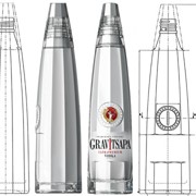 Водка ТМ Gravitsapa - дизайн формы бутылки, дизайн колпачка.