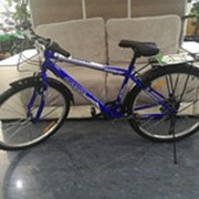 Велосипед OMAKS 2603 синий с корзиной (колеса 26“; муж; 18 скоростей;; рама-17“) фото