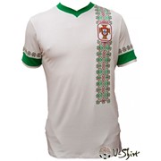 Вышиванка U-Shirt Portugal. Футболки вышитые U-Shirt сборная Португалии. Майки футбольные сувенирные. Дизайнерские футбольные вышиванки купить фото