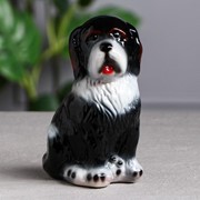 Копилка “Собака Бетховен“, глянец, коричневая, 19 см, микс фото