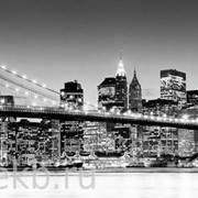 Фотопанно AntiMarker, артикул 3-А-321 Черно-белая панорама Нью-Йоркского моста
