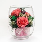 Роза в стекле tm FIORA TBs-Rp1 39904 фото