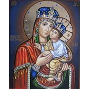 Икона писаная. Киево-Братская икона Божией Матери фото