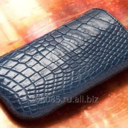 Чехол для Samsung Galaxy S6 Edge croco Blue фото