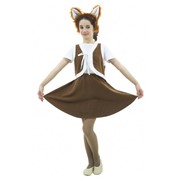 Карнавальный костюм для детей Вестифика белочка с юбочкой детский, 152-158 см