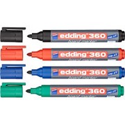 Набор маркеров для доски Edding 360/4S, 1,5-3мм, 4цв/уп