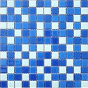 Мозаика Elada Crystal CB021 бело-синий 32.7x32.7