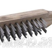 Щетка Тевтон стальная с деревянной рукояткой, 5 рядов Код: 3503-5