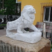 Скульптура львы из мрамора 2 фото
