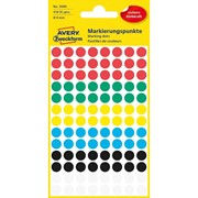 Этикетки-точки Avery Zweckform для выделения, круглые, d 8 мм, разноцветные, 416 штук Ассорти фото