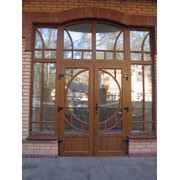 Ламинированные окна и двери из ПВХ фотография