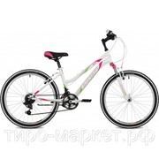 Велосипед Stinger 24“ Latina 146487 белый, сталь, размер 14“, Microshift фотография